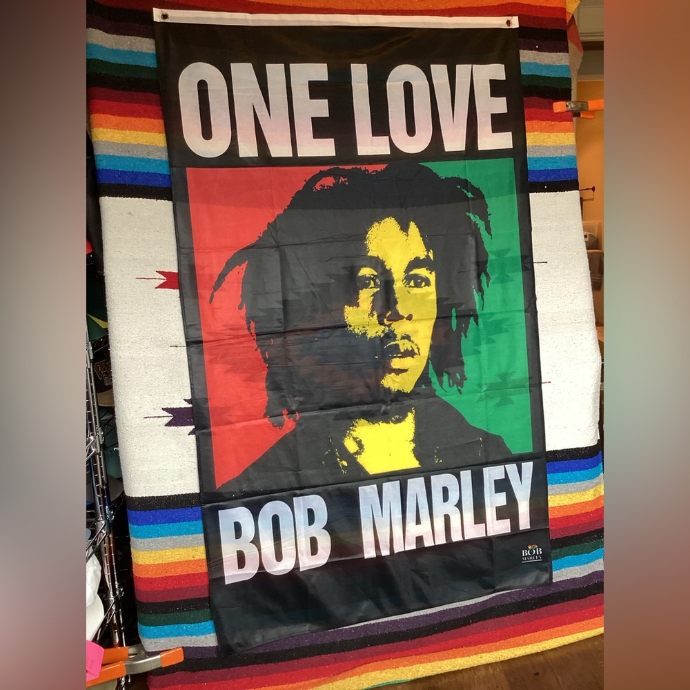 Bob Marley One Love banner 36” x 60”